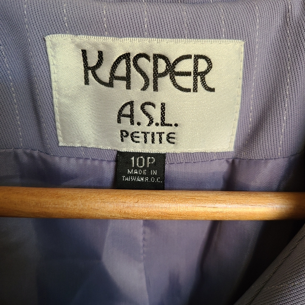 KASPER A.S.L Blazer and Skirt Set (Size: 10P) - Picture 5 of 11
